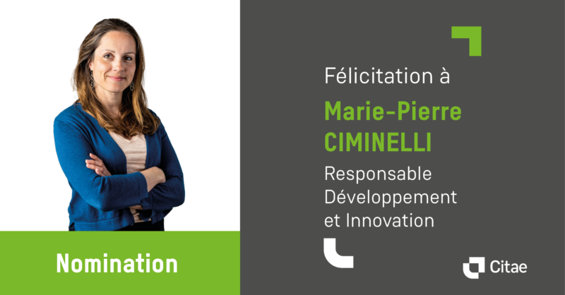 Marie-Pierre Ciminelli à la tête de la nouvelle cellule Développement & Innovation