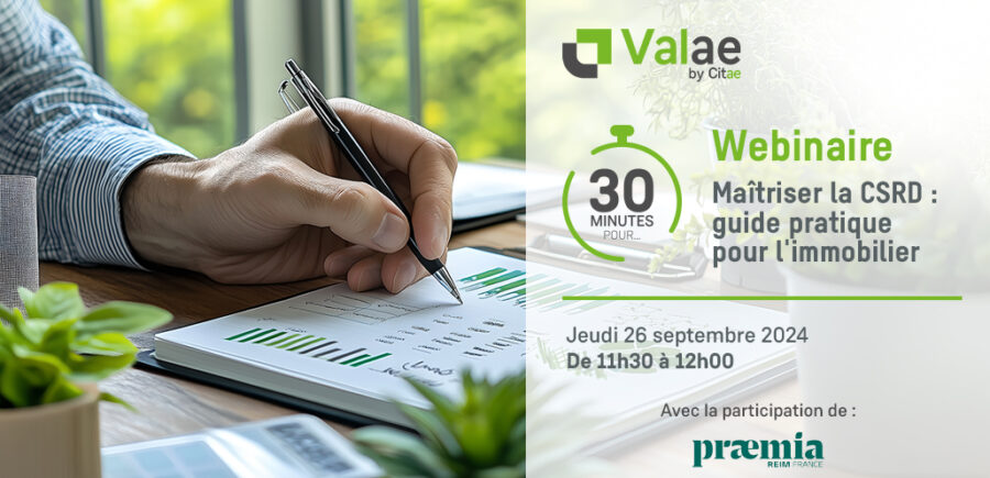 Webinaire 30min pour maîtriser la CSRD : guide pratique pour l’immobilier