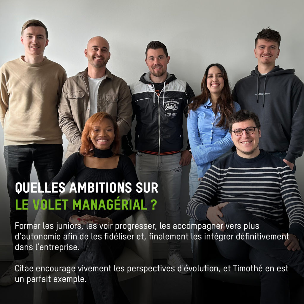 Clément, expert en valorisation du patrimoine, et son équipe du pôle Energie au sein de l'entreprise Citae.